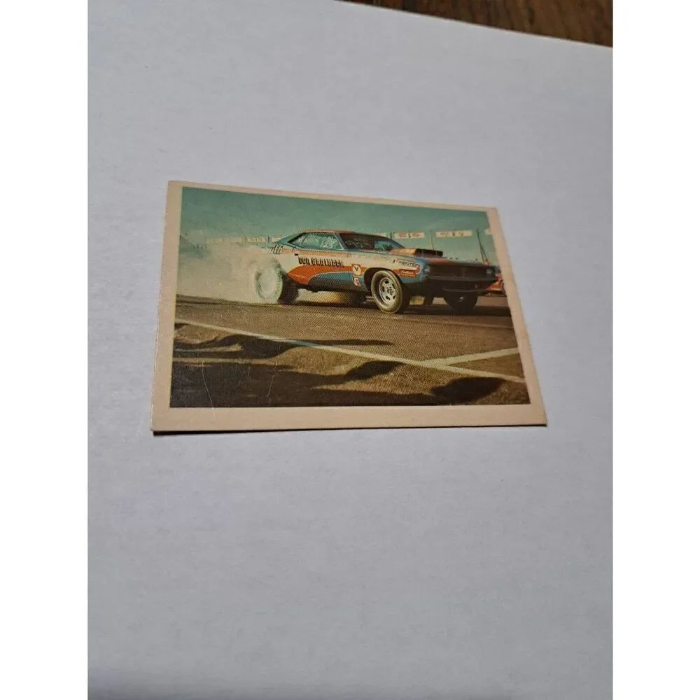 Vintage 1971 Fleer Don Grotheer Barracuda Super Stock Drag Champ Trading Card 40